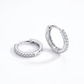 Pave Huggie Hoop Earrings
