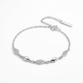 Diamond Link Charm Bracelet