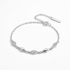 Diamond Link Charm Bracelet