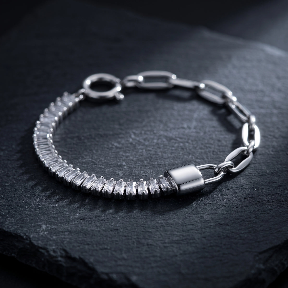 Curb Chain Charm Bracelet