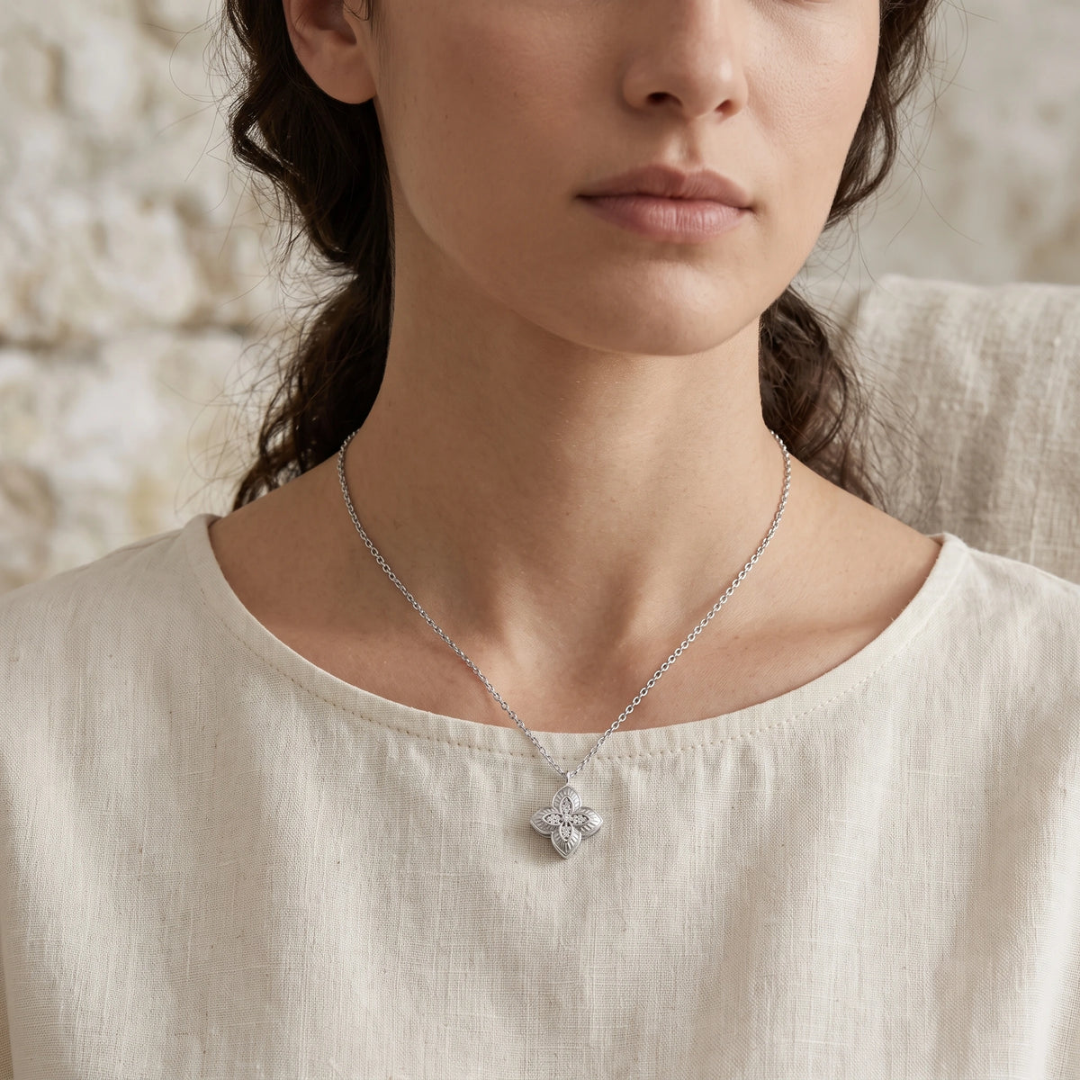 Flower Pendant Necklace