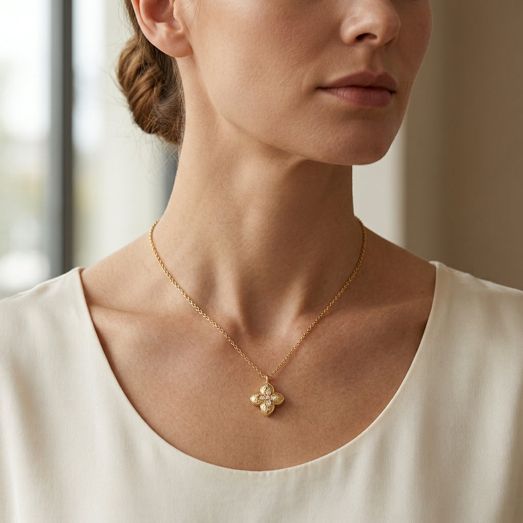 Flower Pendant Necklace