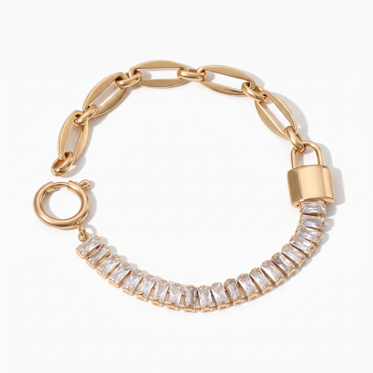 Curb Chain Charm Bracelet