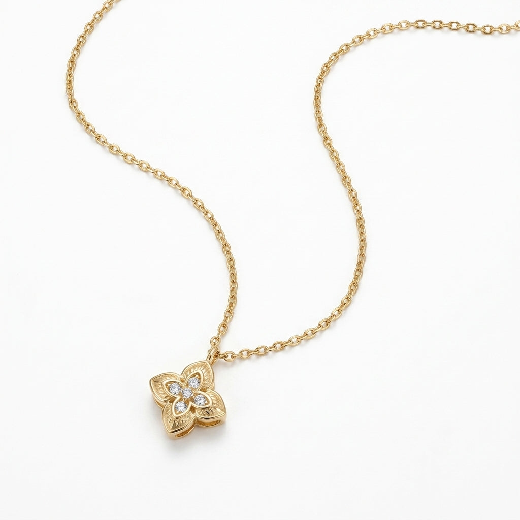 Flower Pendant Necklace