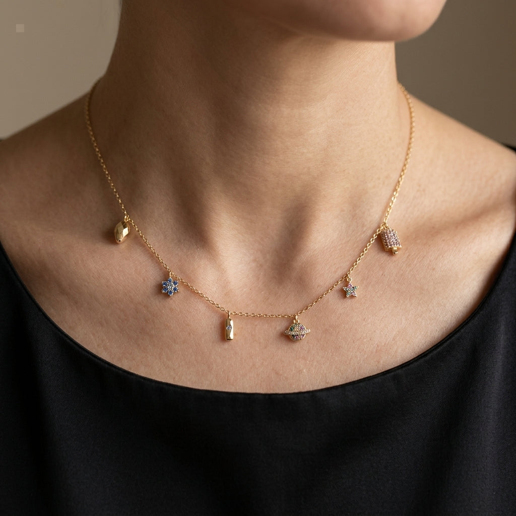 Celestial Charm Layered Necklace